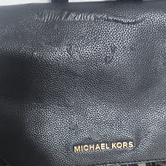Michael Kors Black and Brown Logo Backpack main image 9